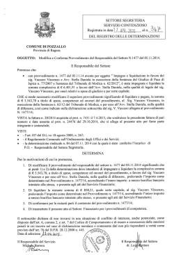 Testo provvedimento - Comune di Pozzallo