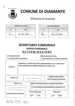 Indennit&agrave; di risultato per i responsabili P.O.