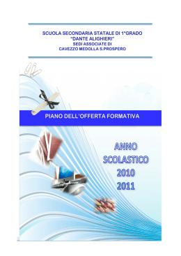 Il Piano dell`Offerta Formativa 10/11