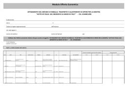 Modulo Offerta Economica