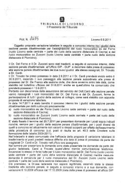 Oggetto: proposta variazione tabellare in seguito a_