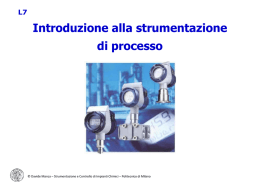 Introduzione alla strumentazione di processo