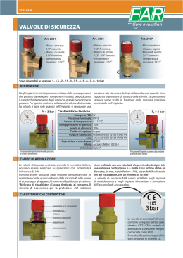 Valvole di sicurezza