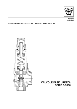 VALVOLE DI SICUREZZA SERIE 3-5300