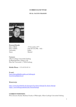 CURRICULUM VITAE