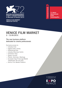 Venice Film Market Programme