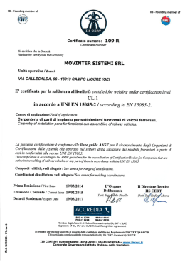 IIS UNI EN 15085 CL.1 scarica il pdf