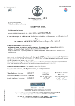 Certificate numero: 12 R