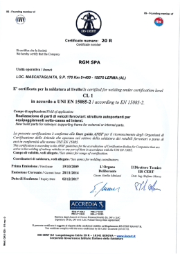 Scarica certificato EN 15085