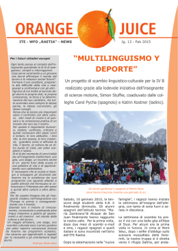 ORANGE JUICE - Anno 13 - Raetia