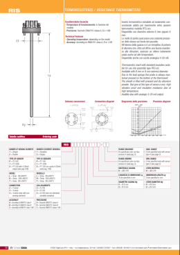 TERM 0R ESISTENZE / RESISTANCE THERMOMETERS