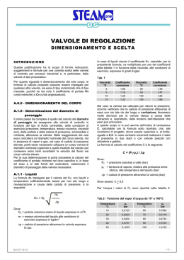 VALVOLE DI REGOLAZIONE - Steam