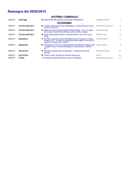 Rassegna del 26/02/2015