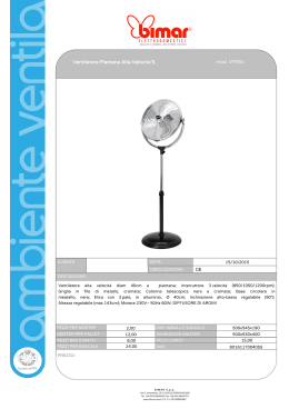 Ventilatore Piantana Alta Velocita`3. mod. VPS51