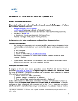 Vademecum - Libera Universit&agrave; di Bolzano