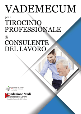 VADEMECUM per il Tirocinio professionale