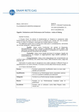 Indice di rating Snam Rete Gas