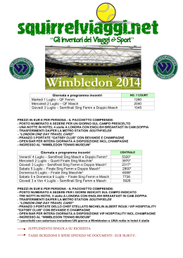 Wimbledon 2014 - Squirrel Viaggi