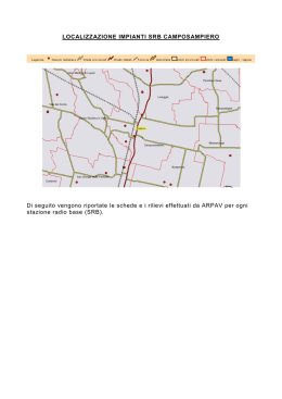 Localizzazione impianti SRB