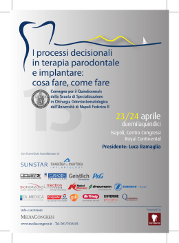 I processi decisionali in terapia parodontale e