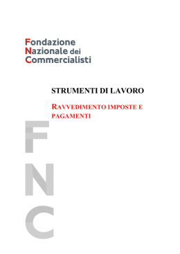 Ravvedimento imposte e pagamenti