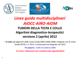 AIOCC-AIRO-AIOM Guidelines 2012 for Head and Neck Cancers