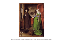 Jan Van Eyck, Ritratto dei coniugi Arnolfini, 1434, olio su