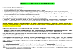 VERDE E RAMAGLIE Raccolta differenziata