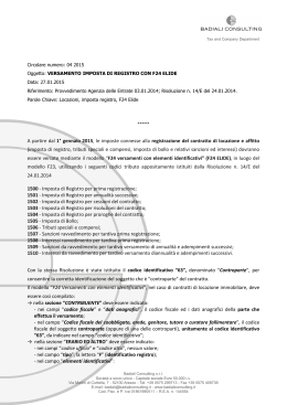 Versamento imposta di registro con F24 elide 05