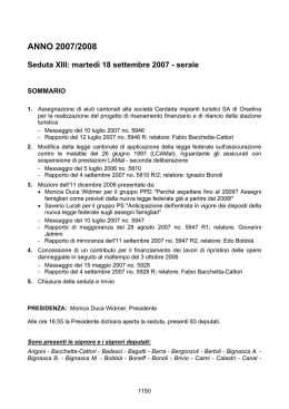 seduta costitutiva per la legislatura 1999/2003