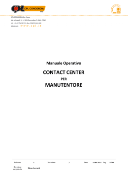 Nuovo Contact Center-manutentore
