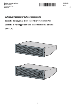 Luftrecyclingcassette LRC