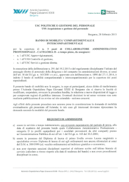 usc politiche e gestione del personale