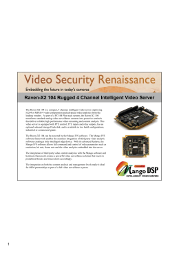 Raven-X2 104 Rugged 4 Channel Intelligent Video Server