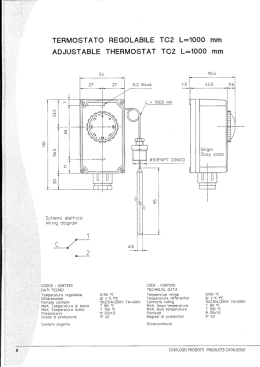 TERMOSTATO REGOLABILE TCZ L=1000 mm ADJUSTABLE