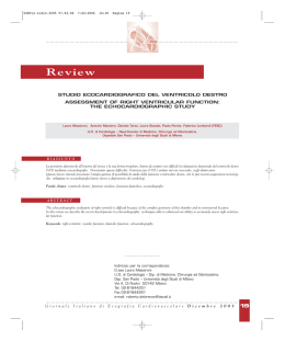 Letteratura ventricolo dx Siec - STUDIO CARDIOLOGICO BOTONI