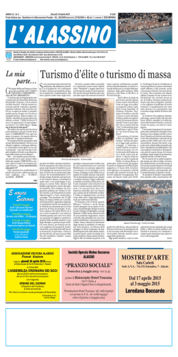 Turismo d`&eacute;lite o turismo di massa