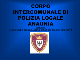 CORPO INTERCOMUNALE DI POLIZIA LOCALE