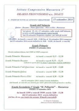 Istituto Comprensivo Massarosu 1&deg;