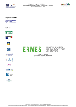 Project co-ordinator Partners - in ERMES