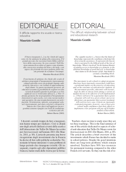 EDITORIALE EDITORIAL - Edizioni Centro Studi Erickson