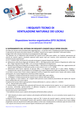 DTO 26-2014 Aerazione e ventilazione naturali degli ambienti