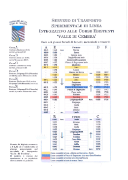 MUNIT&Agrave; DEL - Comunit&agrave; della Valle di Cembra
