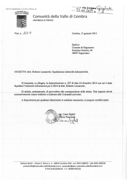 Comunita della Valle dI Cembra