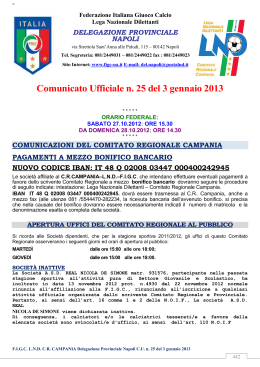 C.U. 25 - F.I.G.C Campania