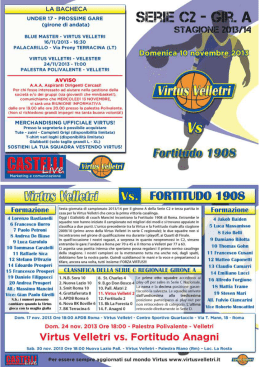 VIRTUS &ndash; Fortitudo 1908