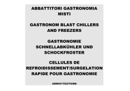 abbattitori gastronomia misti gastronom blast chillers and freezers