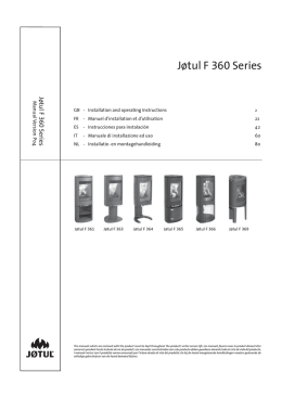 J&oslash;tul F 360 Series - J&oslash;tul stoves and fireplaces
