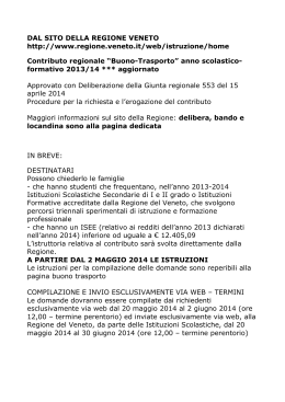 DAL SITO DELLA REGIONE VENETO http://www.regione.veneto.it