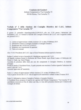 VERBALE N2 DEL 21 SETTEMBRE 2015